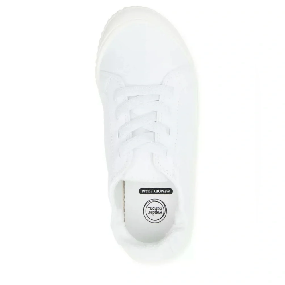 Wonder Nation Girl Casual Bump Toe Sneakers